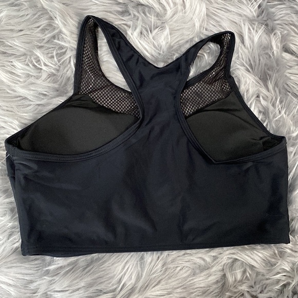 Bathing suit top mesh insert swim separates - Picture 3 of 5